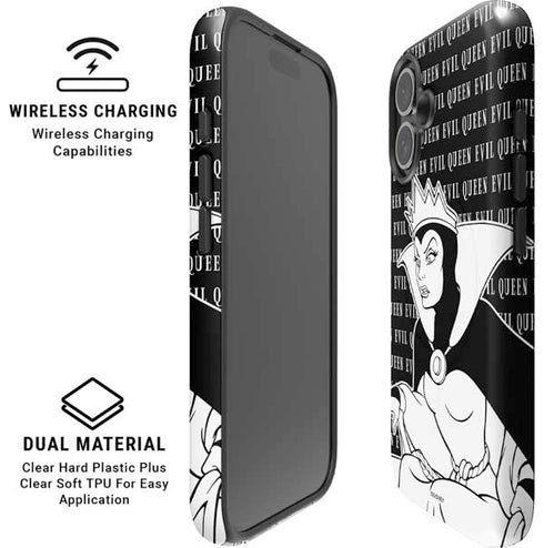 Disney Villains Evil Queen Black and White iPhone 16 Plus Magsafe Impact Case